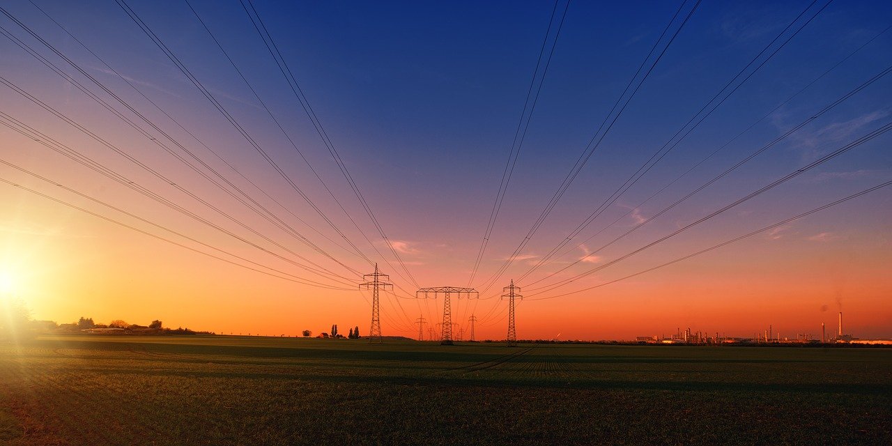electricity, power poles, power lines